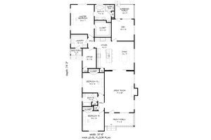 Floor Plan - Main Floor for Country House Plan #932-120 - 3 bed, 2 bath