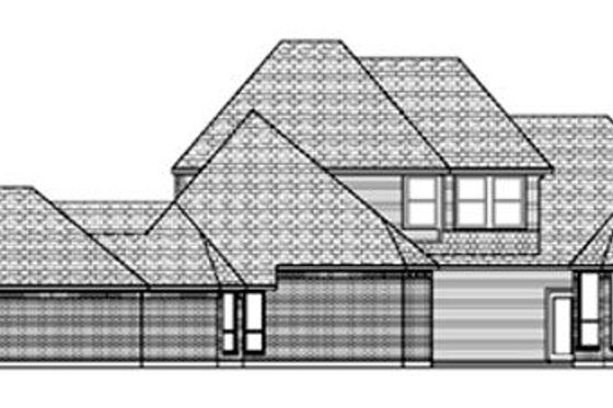 Exterior - Rear Elevation for European House Plan #84-287 - 5 bed, 4 bath