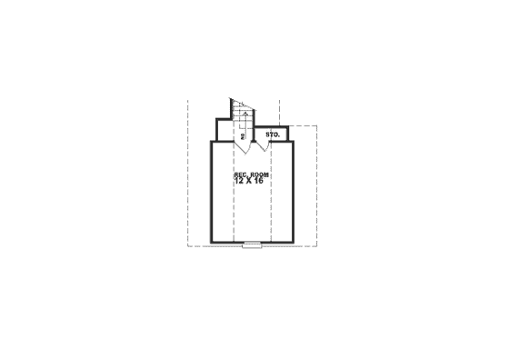 Floor Plan - Other Floor for Traditional House Plan #81-257 - 3 bed, 2 bath