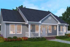 Home Plan - Ranch Exterior - Front Elevation Plan #1082-10