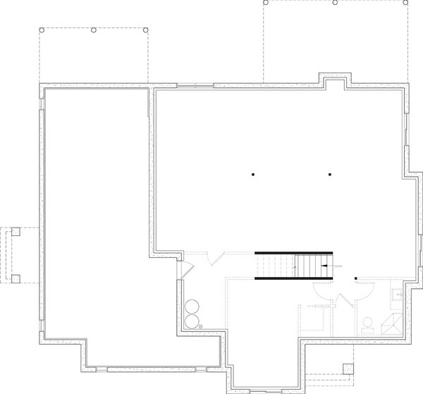 Home Plan - European Floor Plan - Lower Floor Plan #23-2395