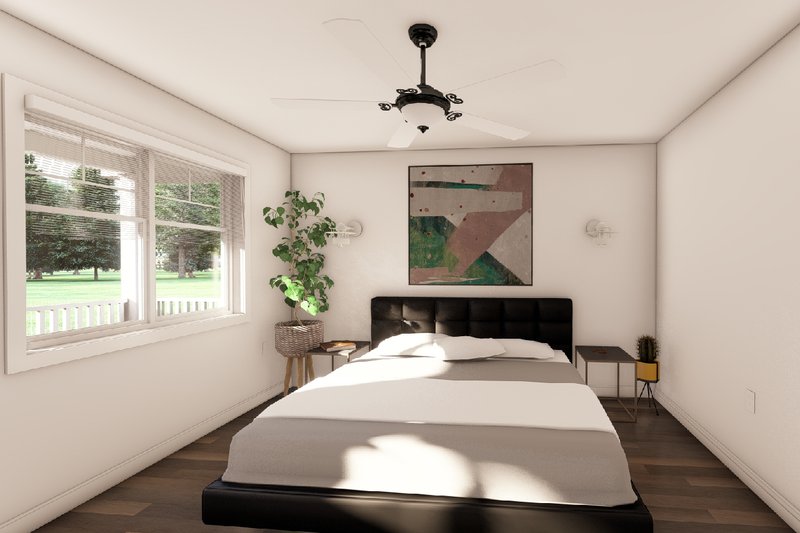 Dream House Plan - Interior - Master Bedroom for Craftsman House Plan #126-262 - 1 bed, 1 bath