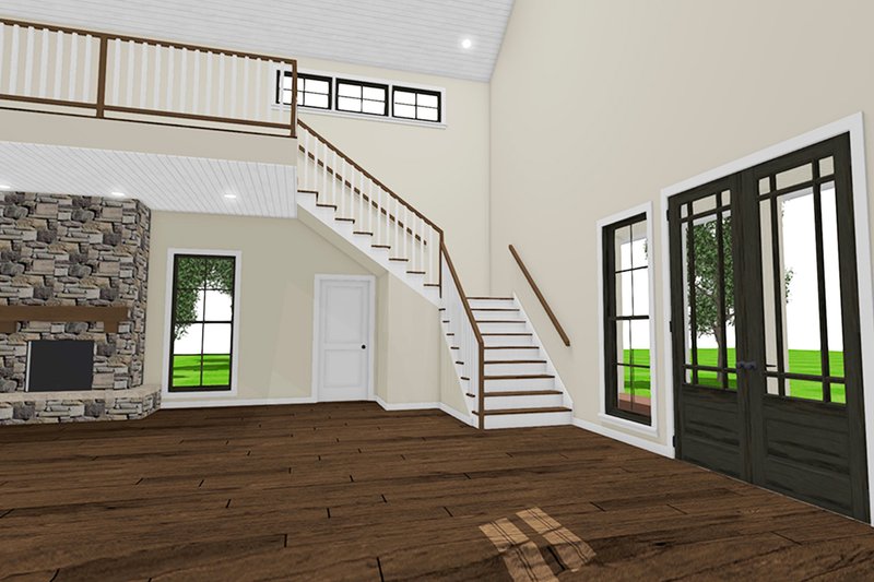Dream House Plan - Interior - Entry for Barndominium House Plan #923-97 - 3 bed, 3.5 bath