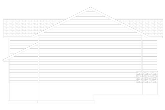 Exterior - Other Elevation 1 for Traditional House Plan #1060-157, 0.5 bath