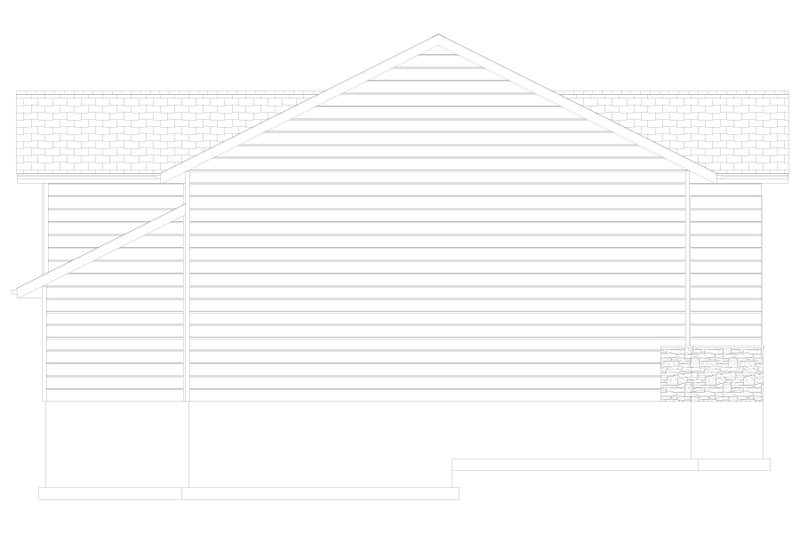 Dream House Plan - Exterior - Other Elevation 1 for Traditional House Plan #1060-157, 0.5 bath