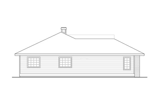 Exterior - Other Elevation House Plan #124-105 - 3 bed, 2 bath
