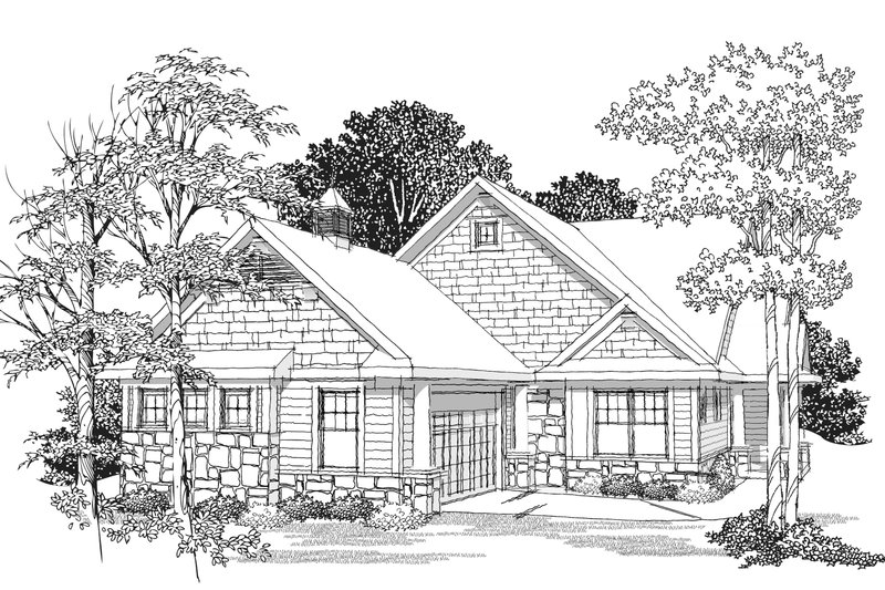 House Design - Photo for Ranch House Plan #70-1030 - 2 bed, 2 bath