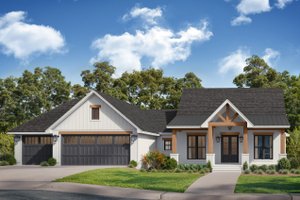 Exterior - Front Elevation 3 for Craftsman House Plan #430-391 - 3 bed, 2.5 bath