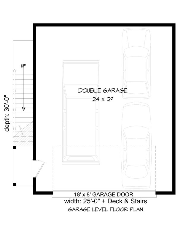 House Design - Contemporary Floor Plan - Lower Floor Plan #932-53
