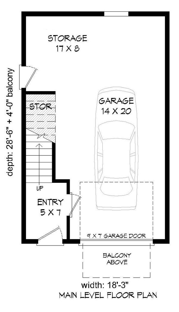 Contemporary Floor Plan - Lower Floor Plan #932-126