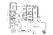 European Style House Plan - 3 Beds 3 Baths 2360 Sq/Ft Plan #310-972 