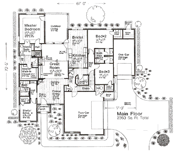 European Floor Plan - Main Floor Plan #310-972
