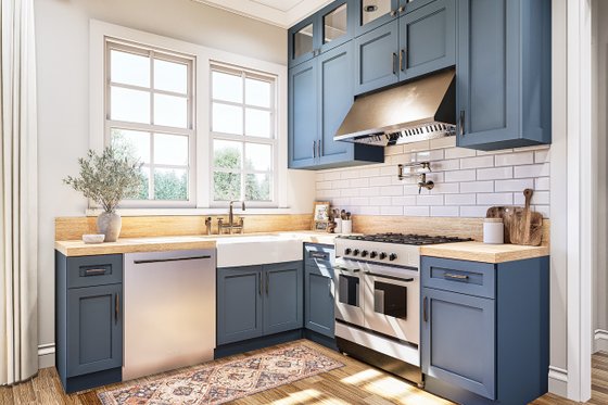 Interior - Kitchen 1 for Traditional House Plan #54-629 - 3 bed, 2 bath