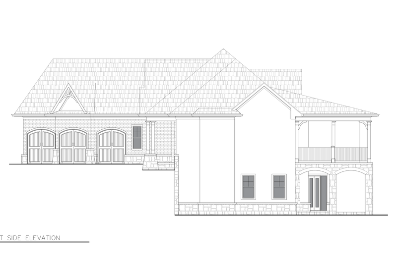 Architectural House Design - Exterior - Other Elevation 2 for Traditional House Plan #54-724 - 3 bed, 2 bath
