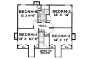 Traditional Style House Plan - 5 Beds 2.5 Baths 2484 Sq/Ft Plan #3-211 