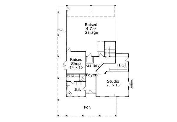 Bungalow Floor Plan - Main Floor Plan #411-694