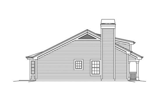 Exterior - Other Elevation for Craftsman House Plan #57-685 - 2 bed, 2 bath