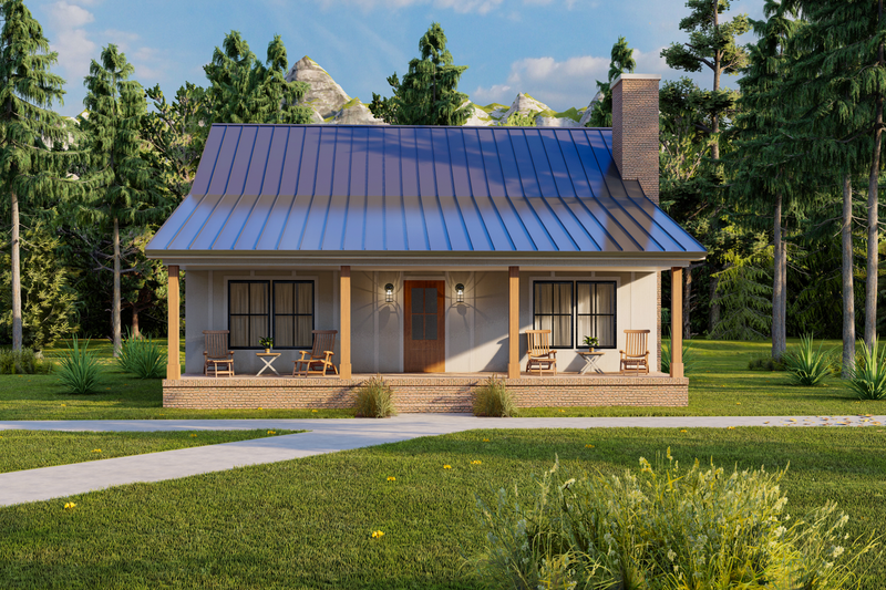 Cottage Style House Plan - 2 Beds 2.5 Baths 1500 Sq/Ft Plan #1117-11 Exterior