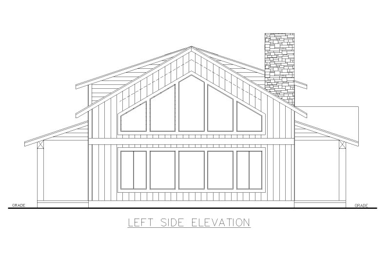 Architectural House Design - Exterior - Other Elevation for Farmhouse House Plan #117-1036 - 5 bed, 3.5 bath