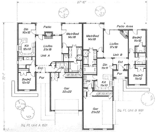 European Floor Plan - Main Floor Plan #310-458