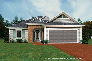 Ranch Exterior - Front Elevation Plan #930-485
