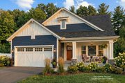 Craftsman Style House Plan - 3 Beds 2 Baths 1568 Sq/Ft Plan #51-1400 Exterior 