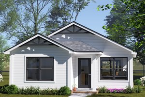 Cottage Exterior - Front Elevation Plan #513-2393