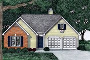 Traditional Style House Plan - 3 Beds 2 Baths 1299 Sq/Ft Plan #129-151 