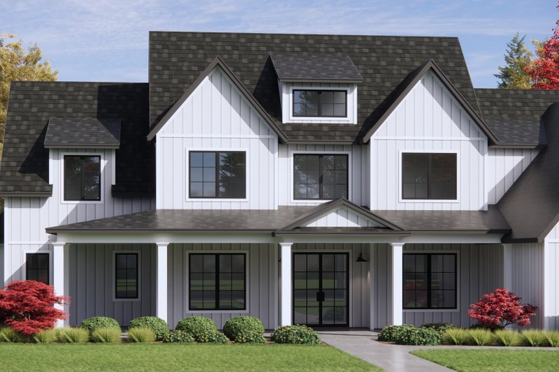 House Design - Exterior - Front Elevation 4 for Farmhouse House Plan #1096-8 - 4 bed, 4.5 bath