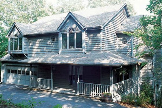 Exterior - Front Elevation for Log House Plan #312-279 - 3 bed, 3.5 bath