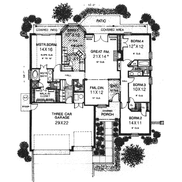 Dream House Plan - European Floor Plan - Main Floor Plan #310-589