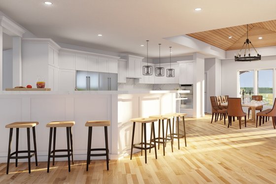 Interior - Kitchen 1 for Contemporary House Plan #17-3390 - 4 bed, 3.5 bath