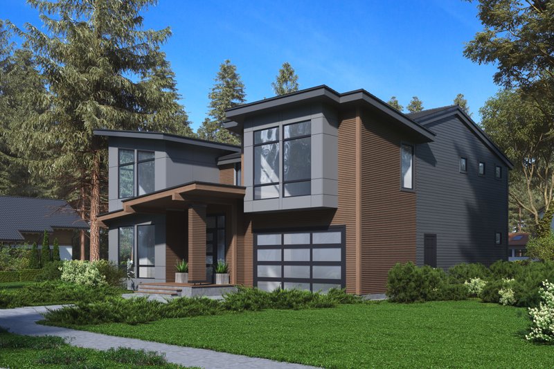 Modern Style House Plan - 3 Beds 4 Baths 3542 Sq/Ft Plan #1066-64 ...