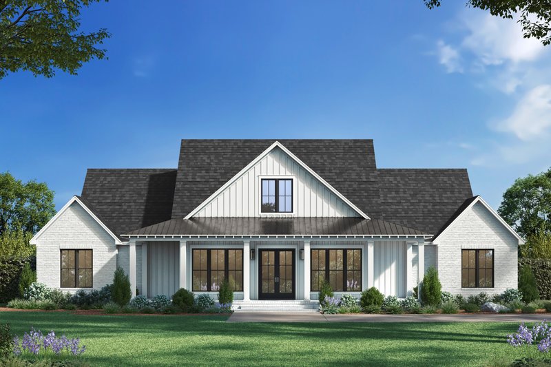 Dream House Plan - Exterior - Front Elevation 5 for Farmhouse House Plan #430-390 - 4 bed, 3.5 bath