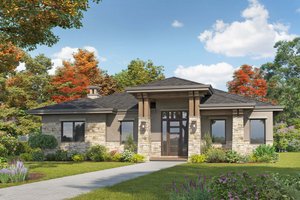 Craftsman Exterior - Front Elevation Plan #938-125