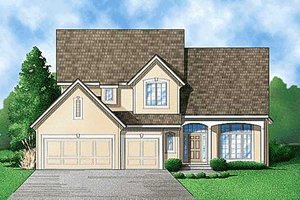 Traditional Exterior - Front Elevation Plan #67-207