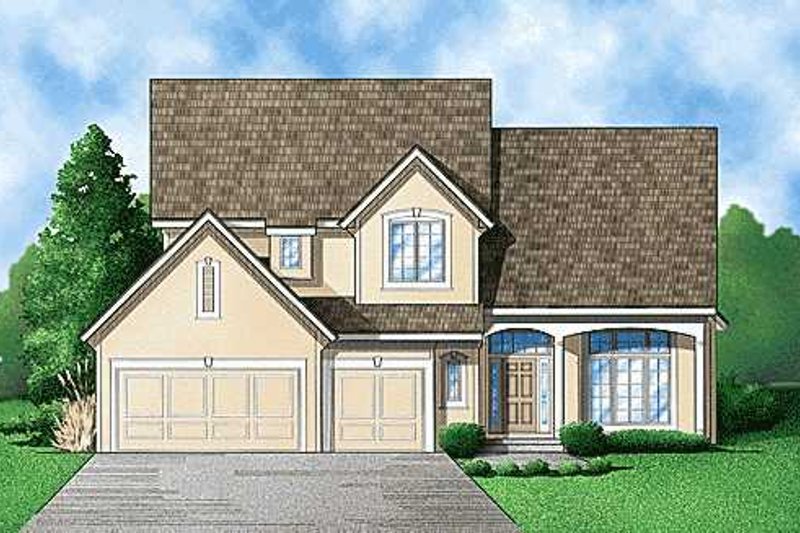 Traditional Style House Plan - 4 Beds 4 Baths 2732 Sq/Ft Plan #67-207