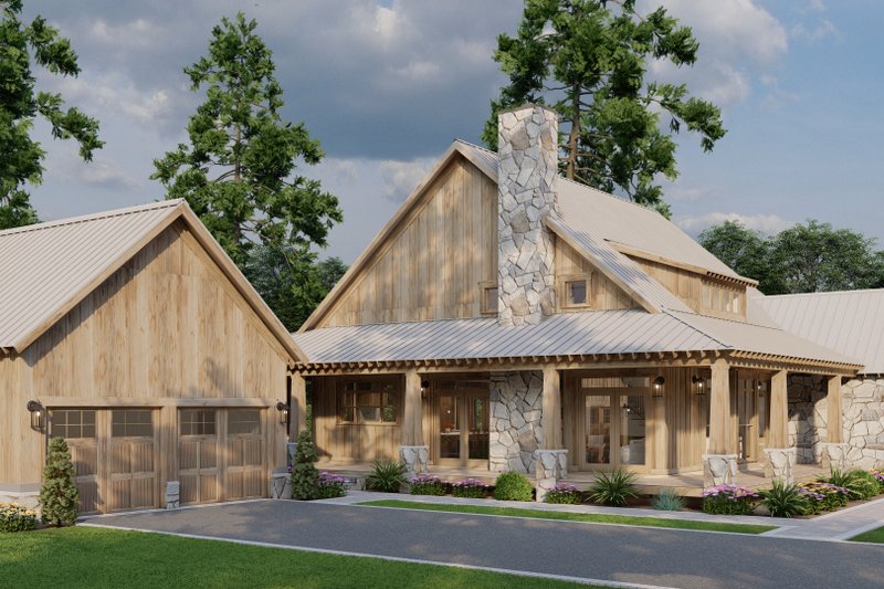 House Design - Exterior - Other Elevation 3 for Cottage House Plan #923-362 - 3 bed, 2.5 bath