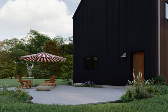 Exterior - Other Elevation 3 for Barndominium House Plan #1092-4 - 2 bed, 2.5 bath