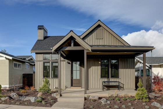 Exterior - Front Elevation 4 for Farmhouse House Plan #895-136 - 3 bed, 2 bath