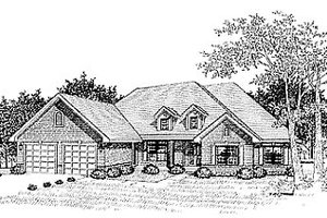 Traditional Exterior - Front Elevation Plan #70-325