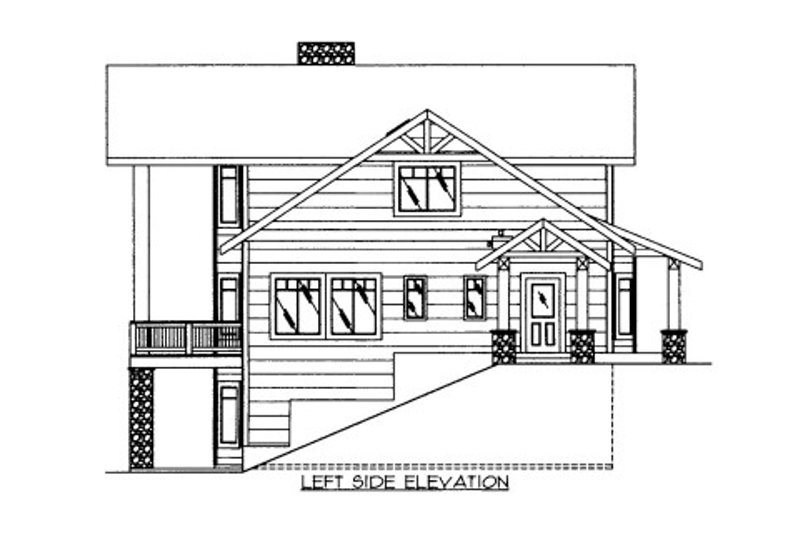 Dream House Plan - Exterior - Other Elevation for Bungalow House Plan #117-638 - 3 bed, 4.5 bath
