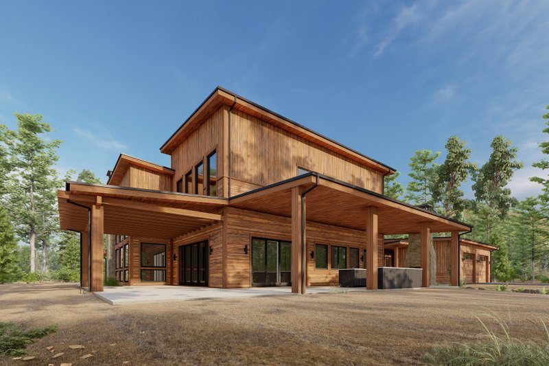House Design - Exterior - Other Elevation 10 for Modern House Plan #1092-59 - 3 bed, 3.5 bath