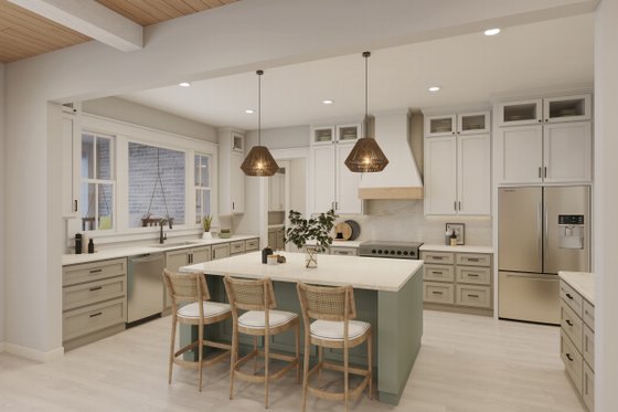 Interior - Kitchen for Farmhouse House Plan #430-399 - 5 bed, 3.5 bath