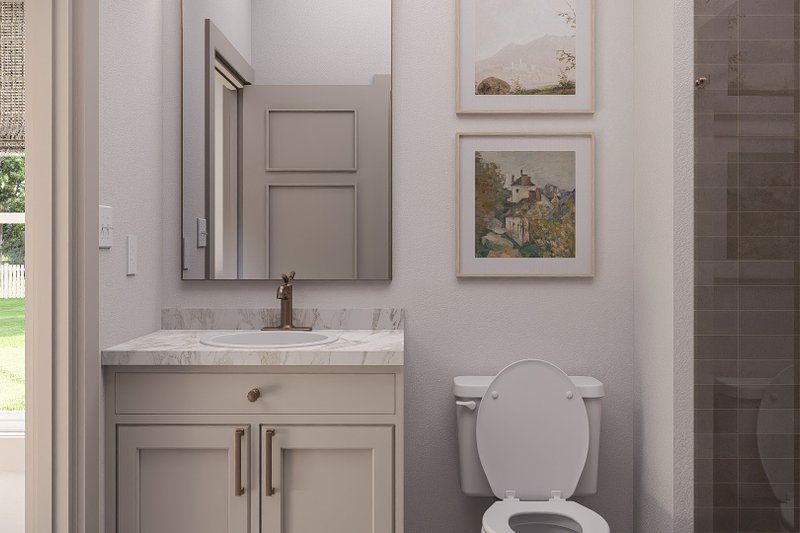 House Blueprint - Interior - Master Bathroom for Traditional House Plan #455-728 - 3 bed, 2 bath