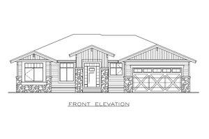 Exterior - Front Elevation 4 for Farmhouse House Plan #1100-95 - 2 bed, 2 bath