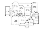Traditional Style House Plan - 5 Beds 4.5 Baths 5000 Sq/Ft Plan #411-814 