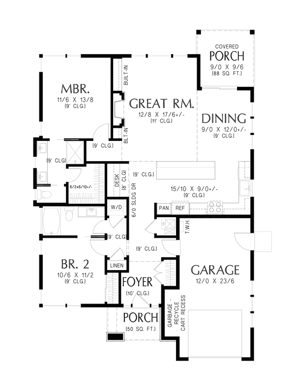 European Floor Plan - Other Floor Plan #48-1193