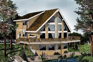 Contemporary Exterior - Front Elevation Plan #102-204