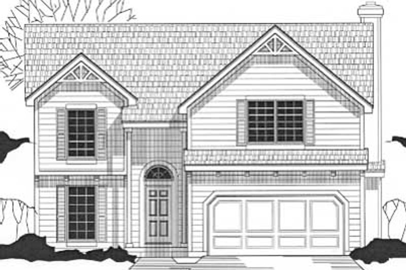 Traditional Style House Plan - 3 Beds 2.5 Baths 1641 Sq/Ft Plan #67-474